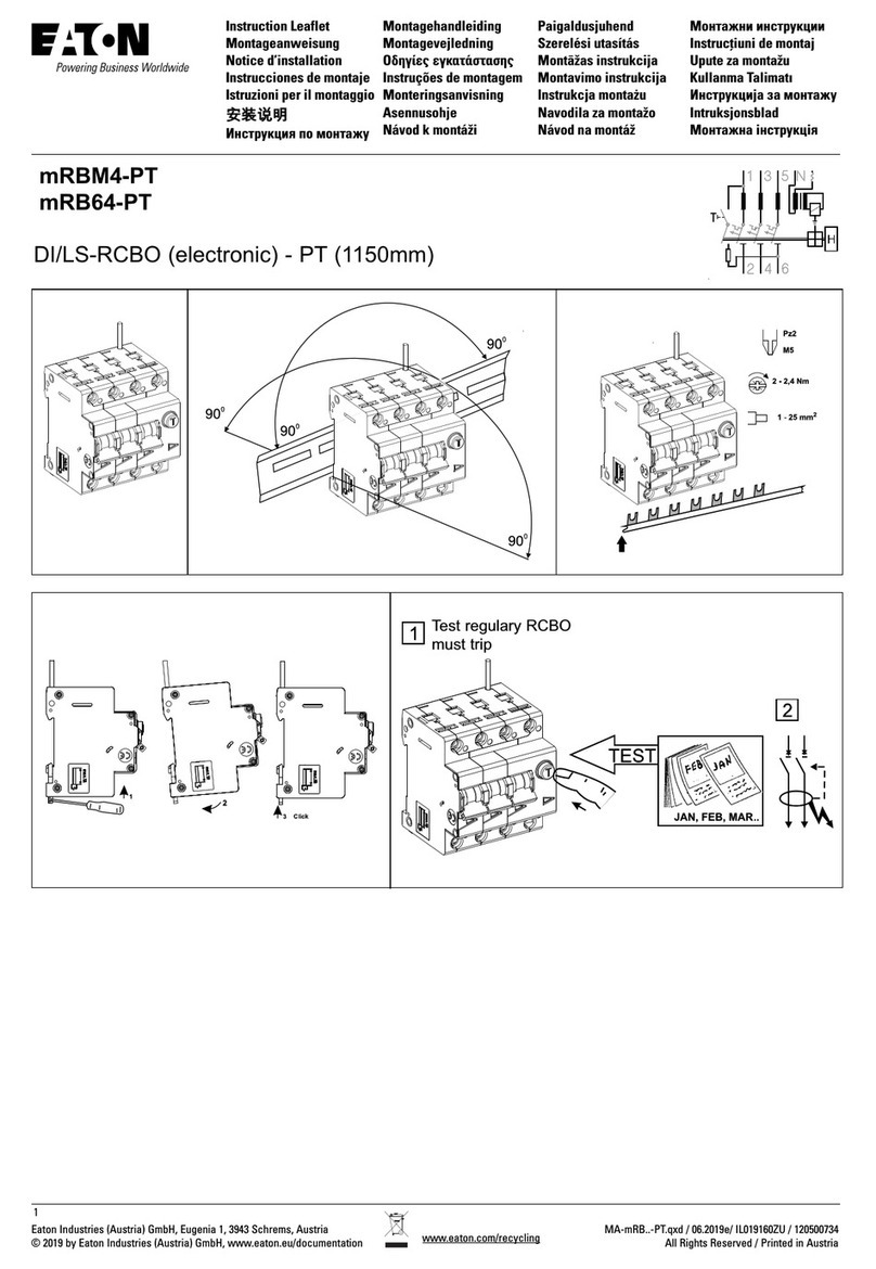 Eaton mRBM4-PT Manual