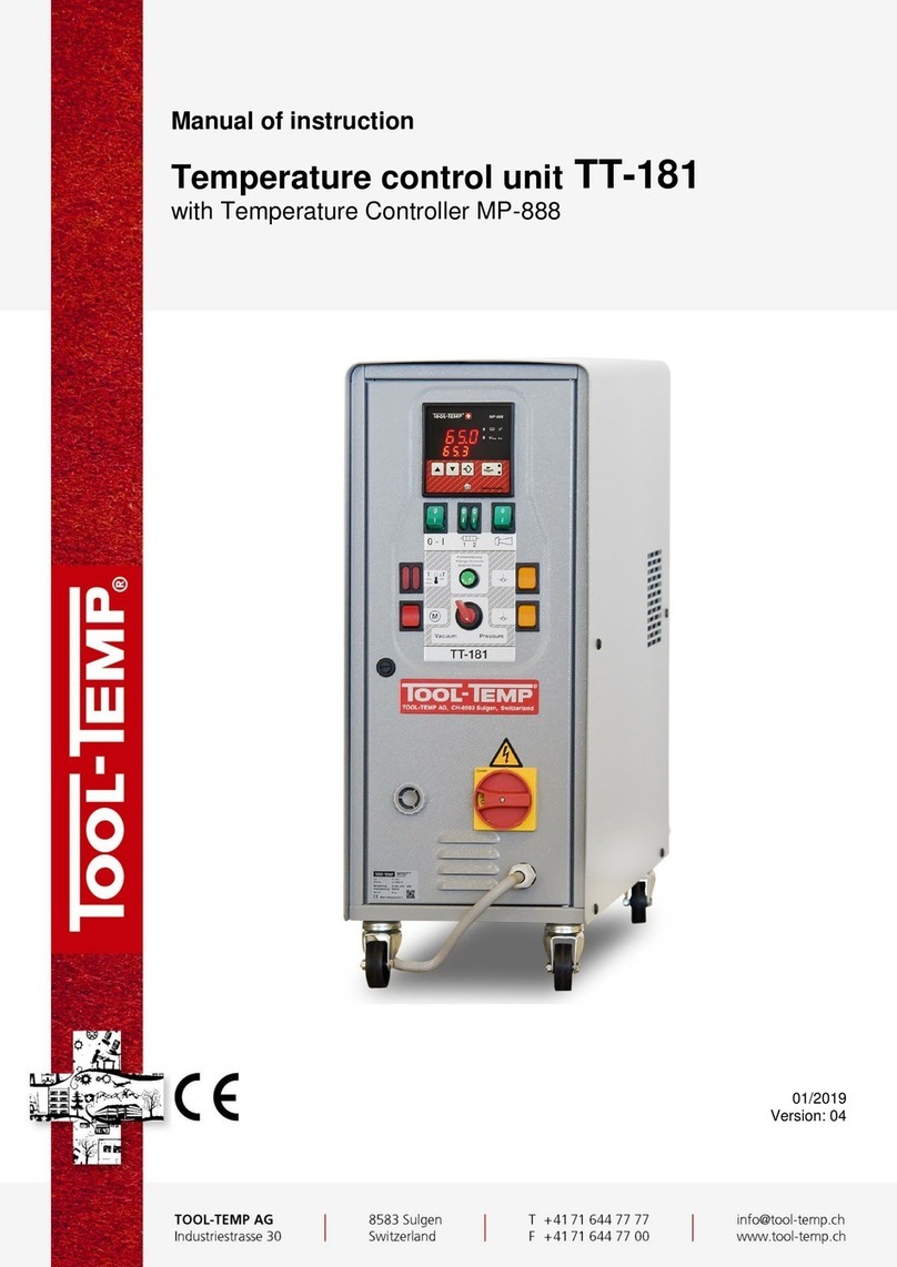 Tool-Temp TT-181 Manual of Instruction