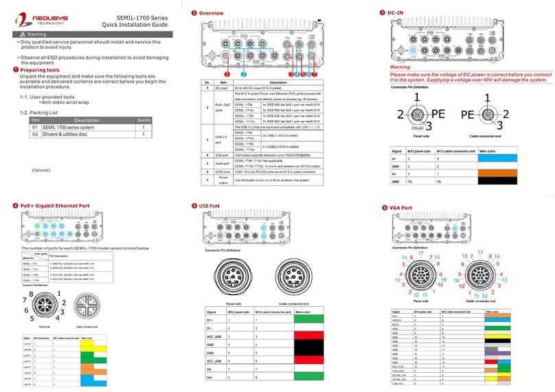 Neousys Technology SEMIL-1700 Series User manual