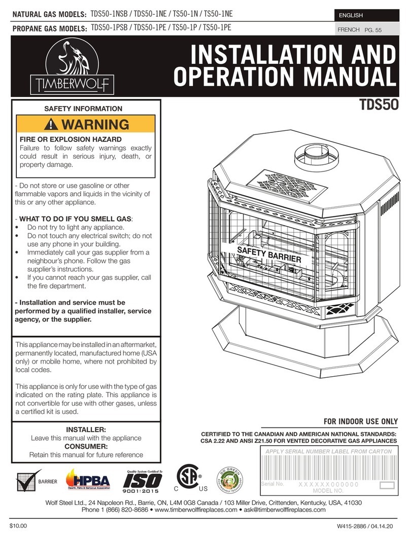 Timberwolf TDS50 Series Installation and operation manual