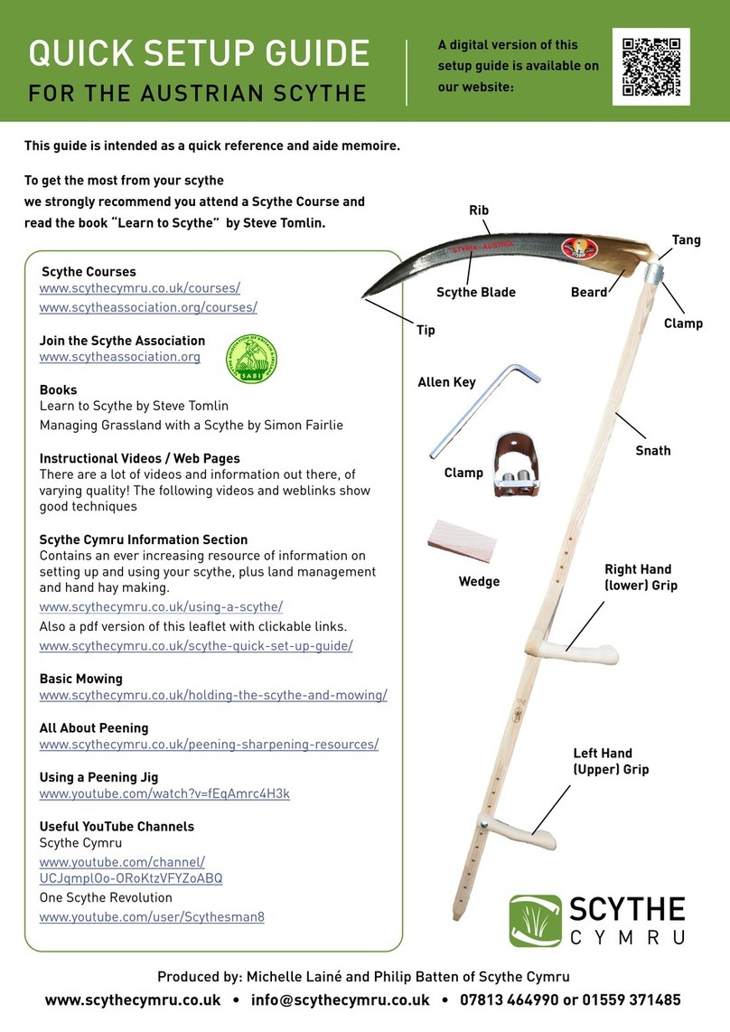 Scythe AUSTRIAN SCYTHE Quick setup guide