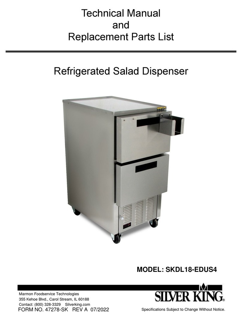 Silver King SKDL18-EDUS4 Technical manual and replacement parts list