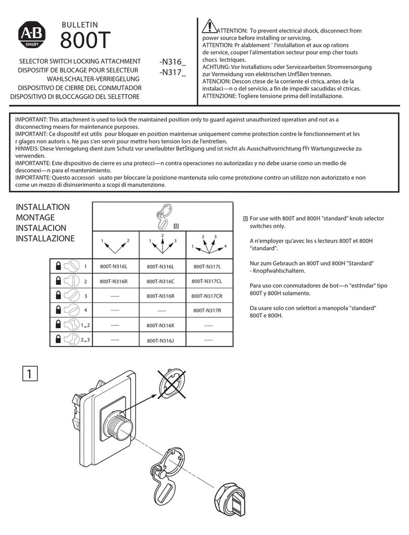 Rockwell international Allen-Bradley 800T Bulletin