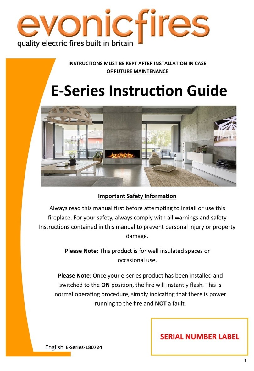 Evonicfires E Series User manual Evonicfires E Series User manual