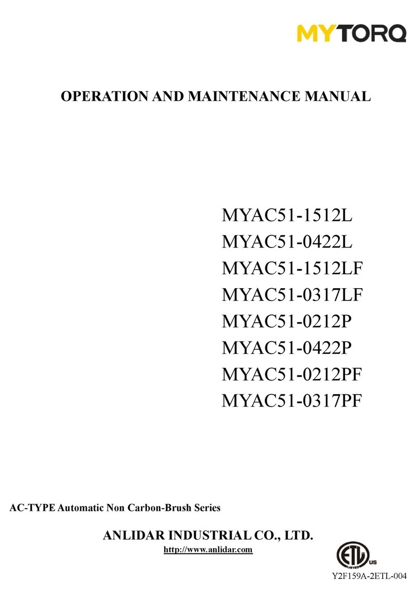 ANLIDAR MYTORQ MYAC51-1512L Operation and maintenance manual