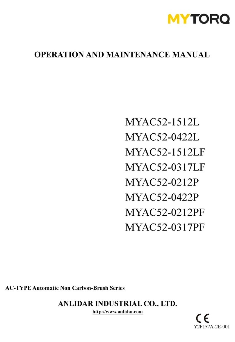 ANLIDAR MYTORQ MYAC52-1512L Operation and maintenance manual
