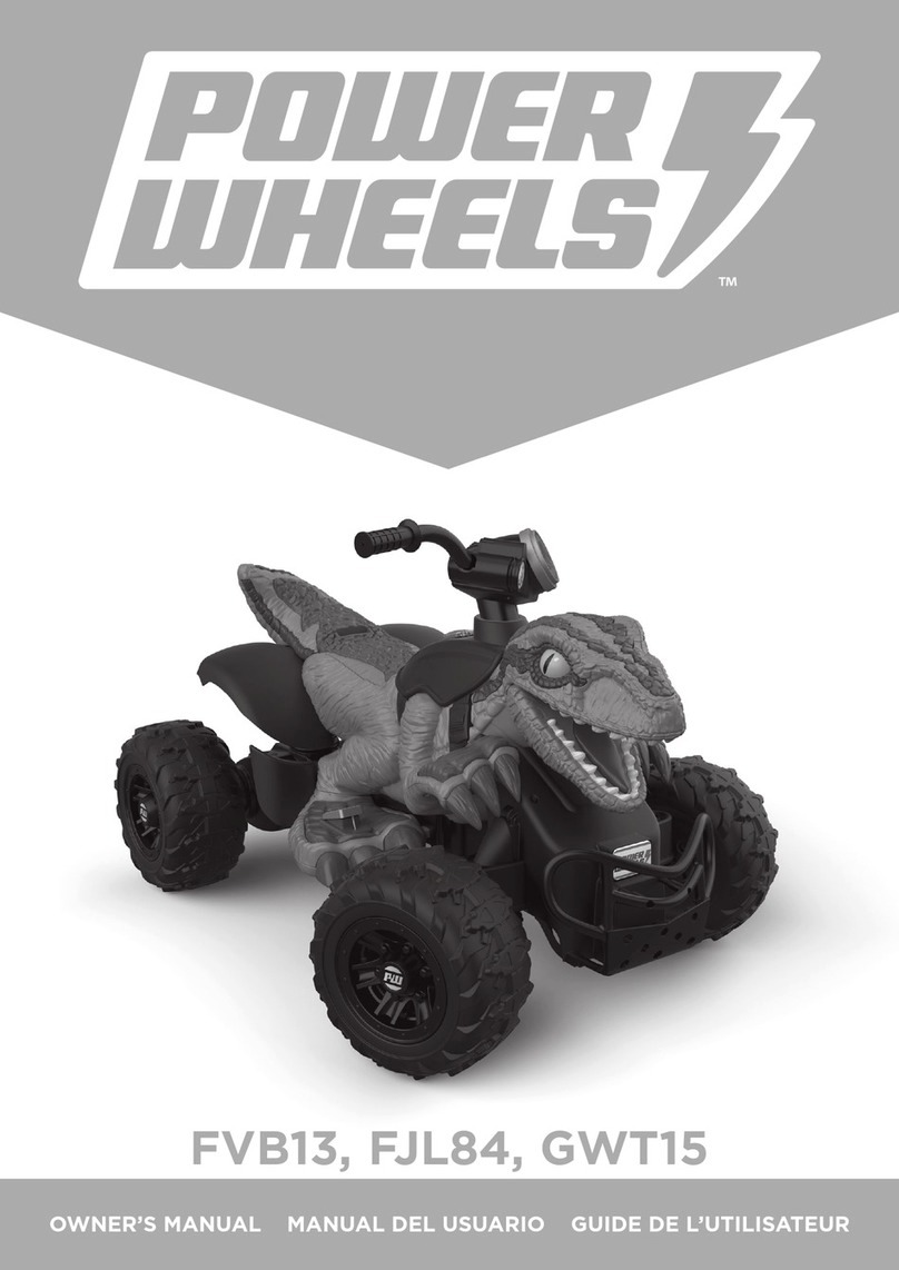 Power Wheels FVB13 owner's manual