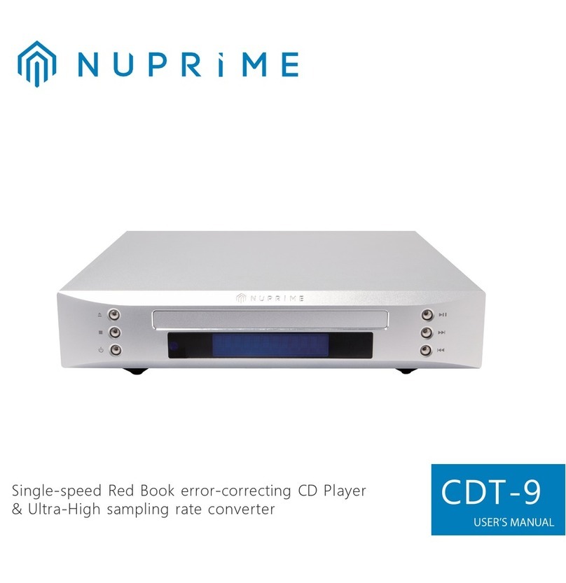 NuPrime CDT-9 user manual