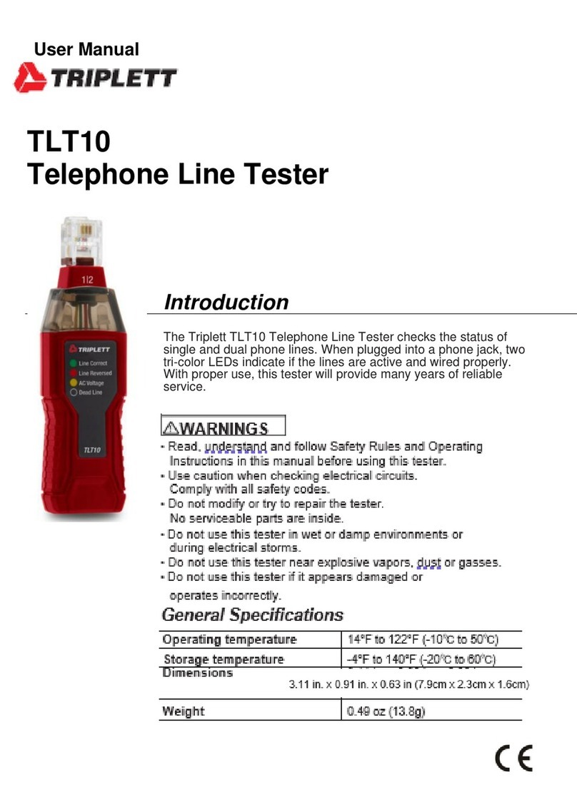 Triplett TLT10 user manual