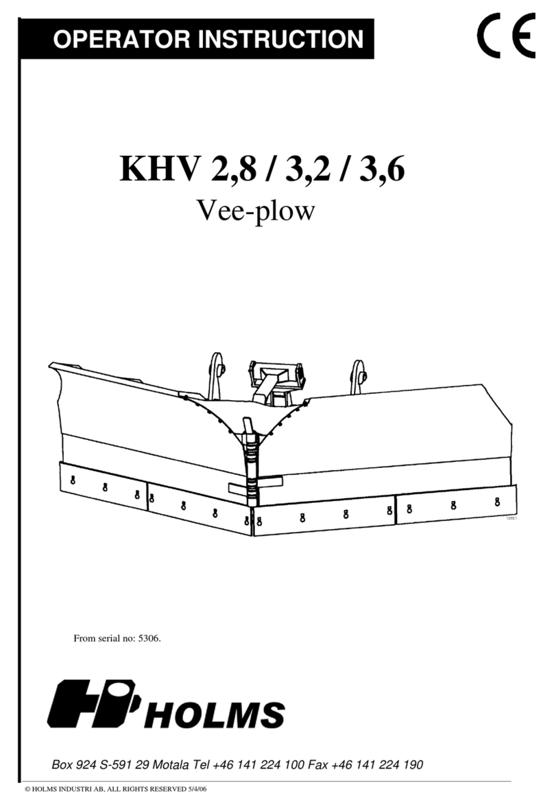HOLMS KHV 280 SMS bracket Operator instructions