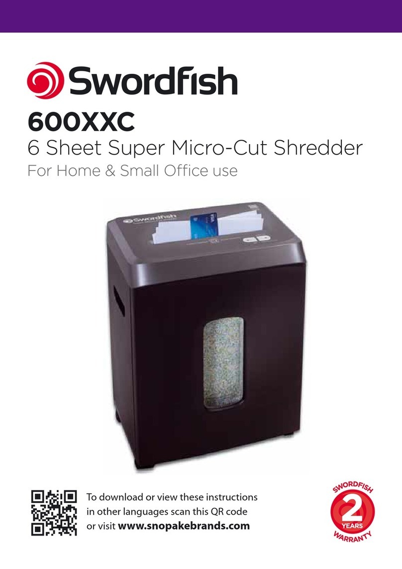 Swordfish 600XXC User manual