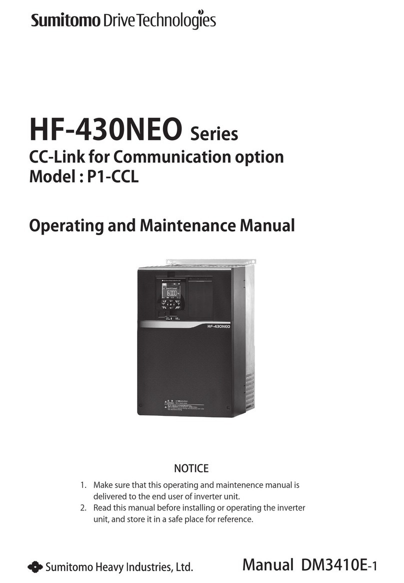 Sumitomo Drive Technologies HF-430NEO Series Operating and maintenance manual