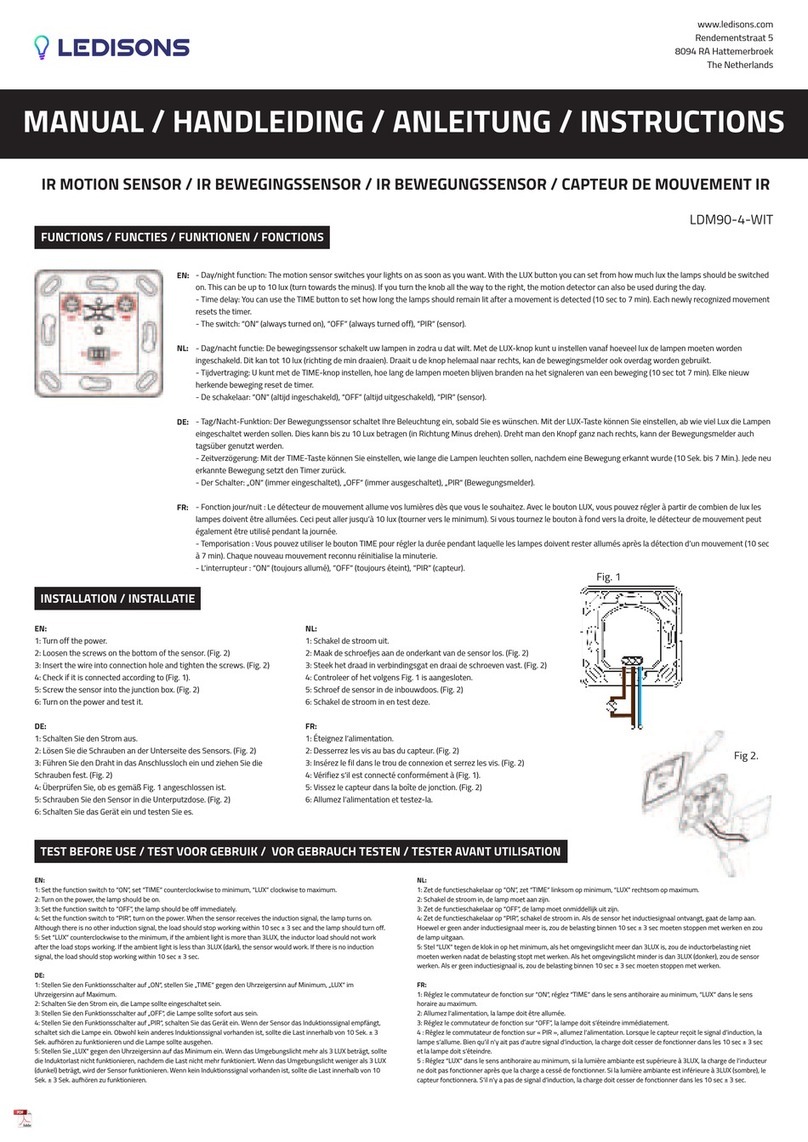 LEDISONS LDM90-4-WIT User manual