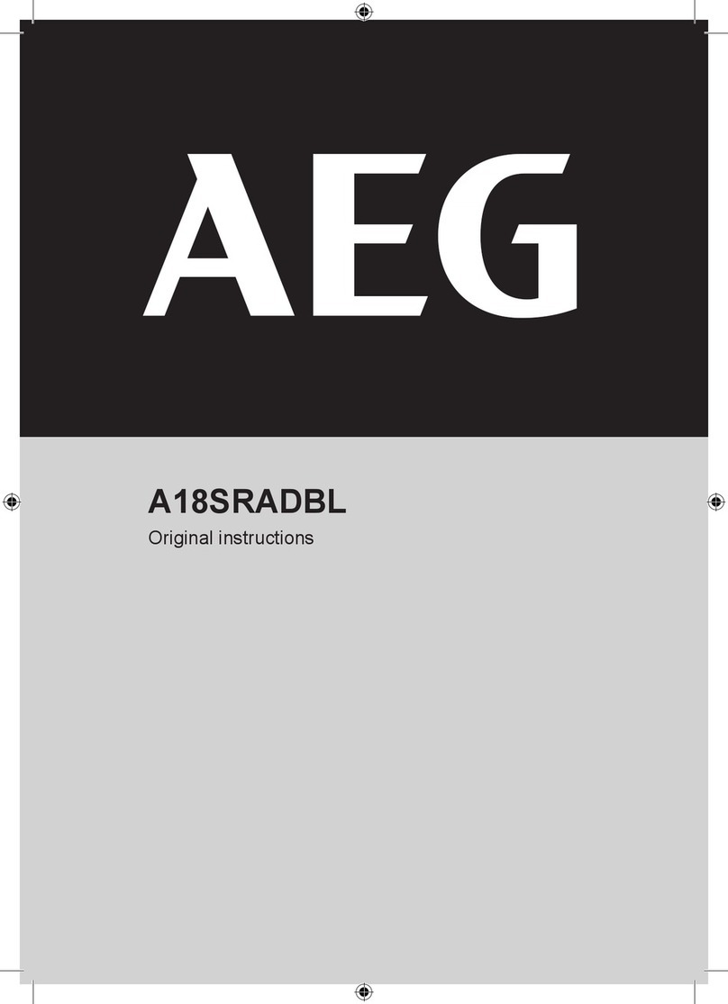 AEG A18SRADBL User manual