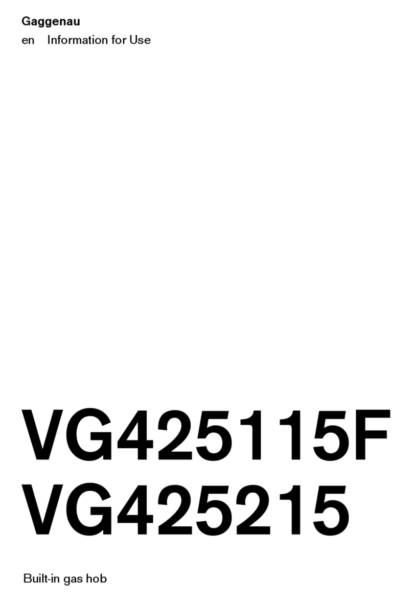 Gaggenau VG425115F Specification sheet