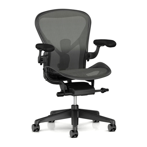 Herman Miller New Aeron quick start guide