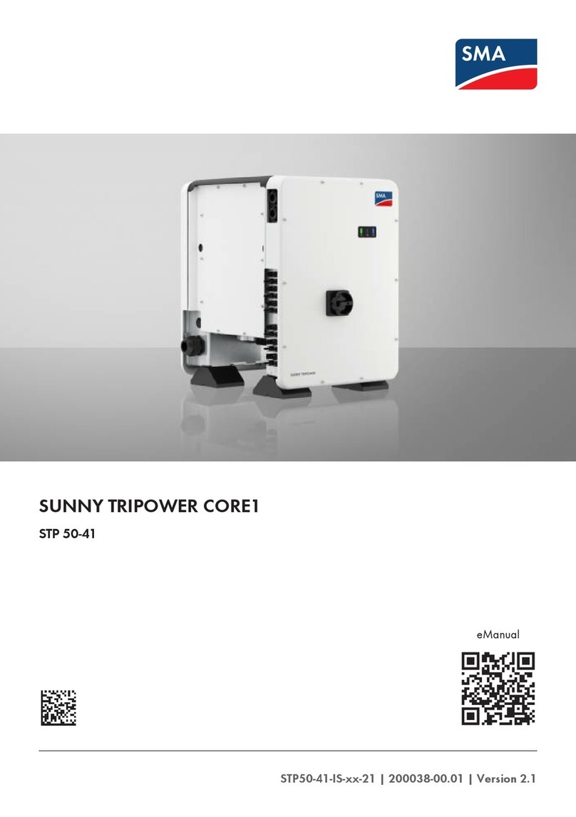 SMA SUNNY TRIPOWER CORE1 User manual SMA SUNNY TRIPOWER CORE1 User manual