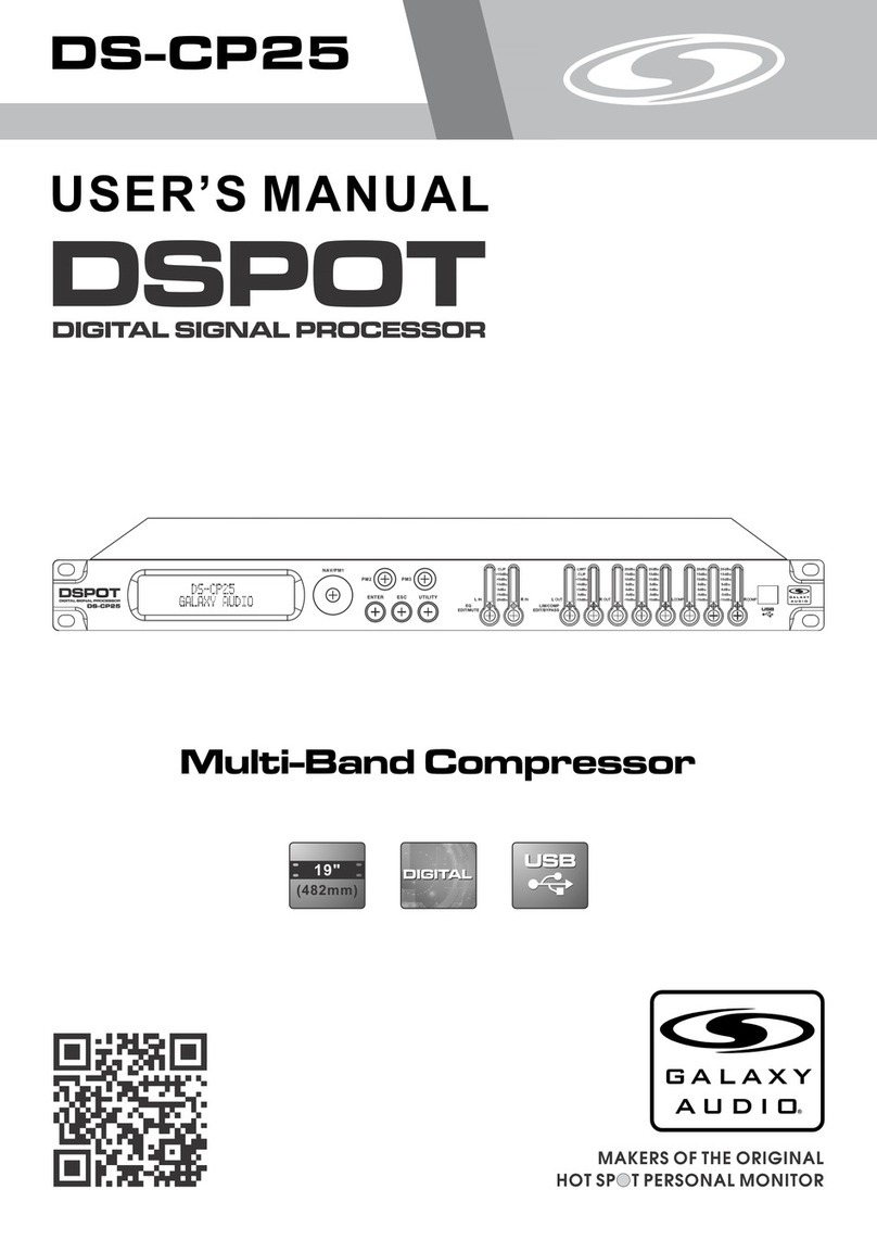 Galaxy Audio DSPOT DS-CP25 user manual