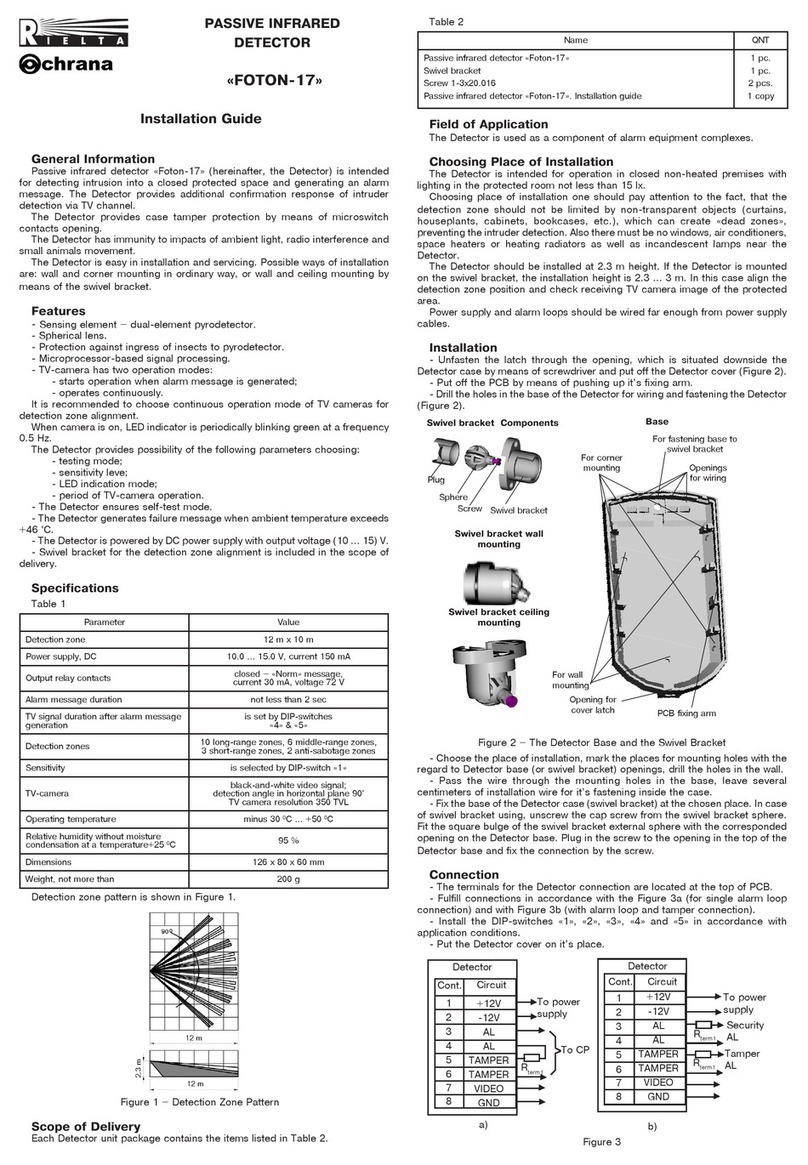 Rielta FOTON-17 installation guide