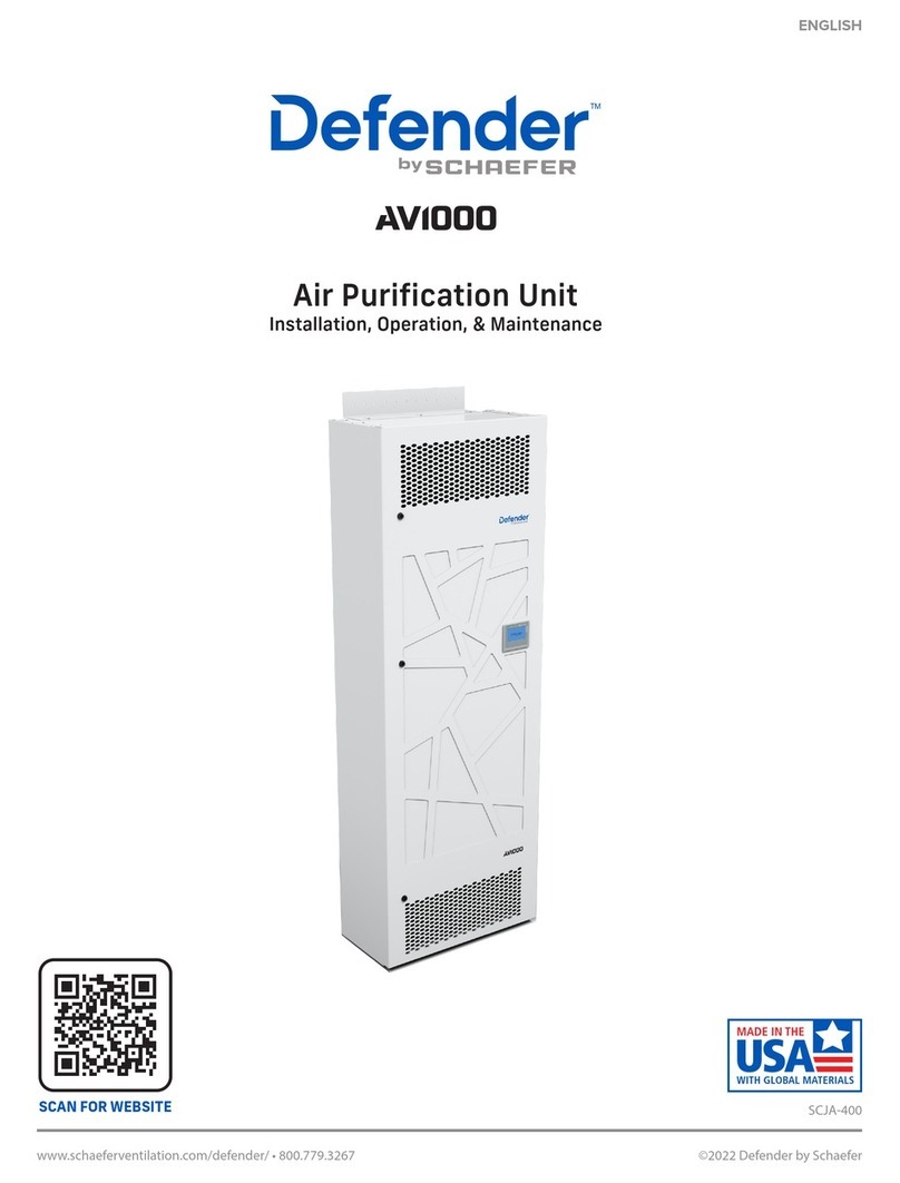 Schaefer Defender AV1000 Installation operation & maintenance