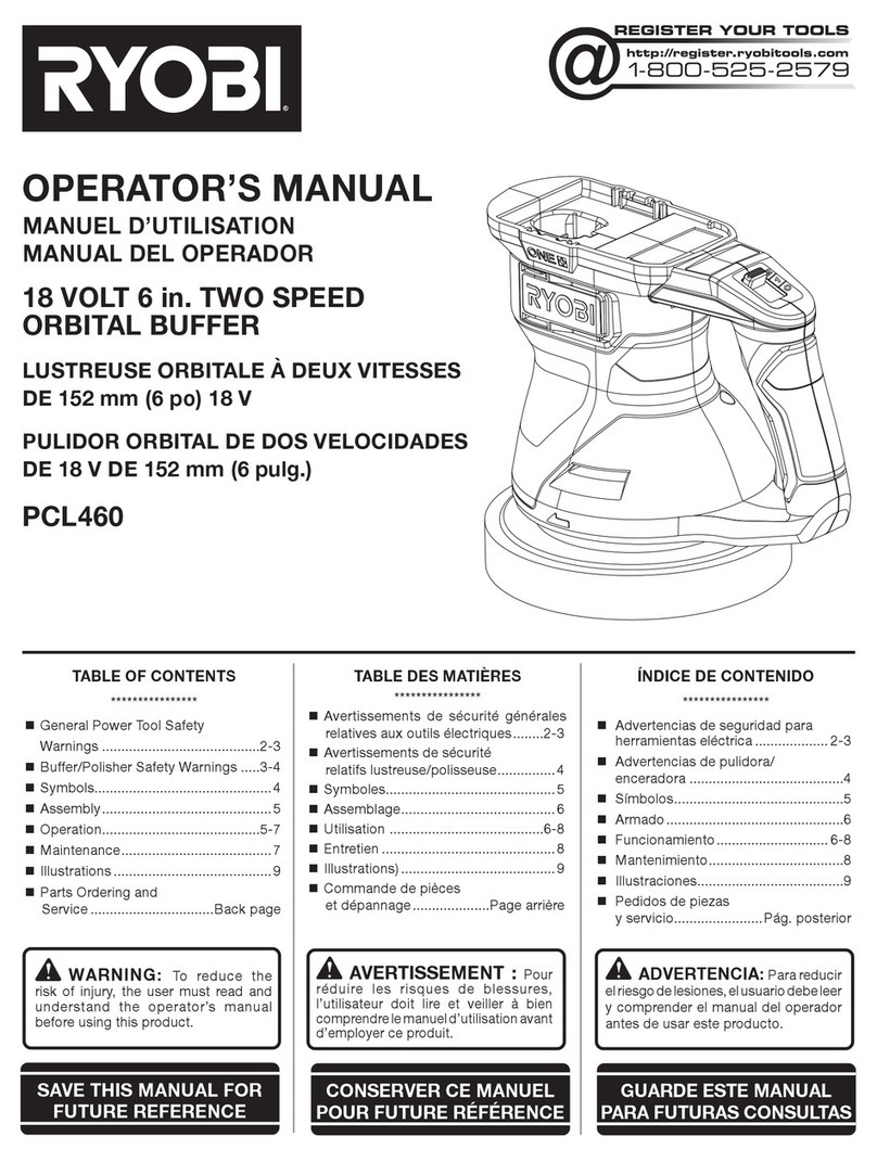 Ryobi PCL460 User manual