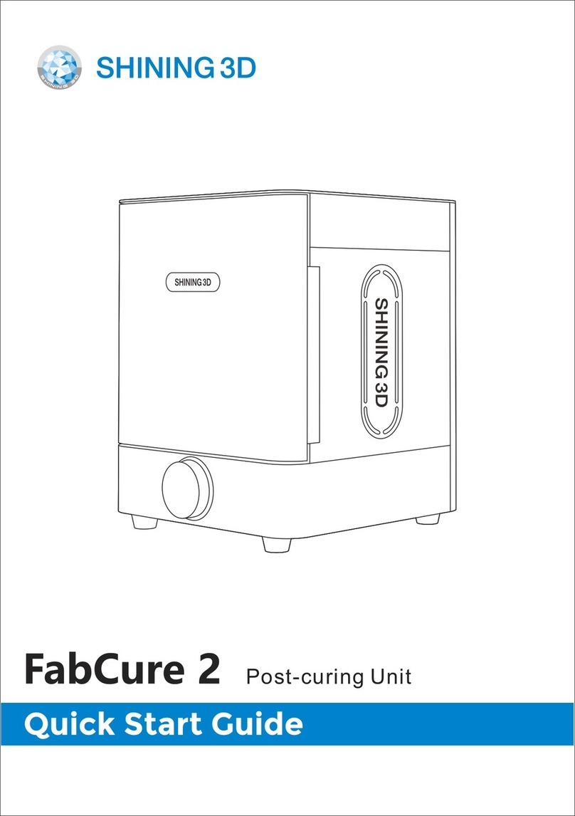 Shining 3D Fabcure 2 User manual