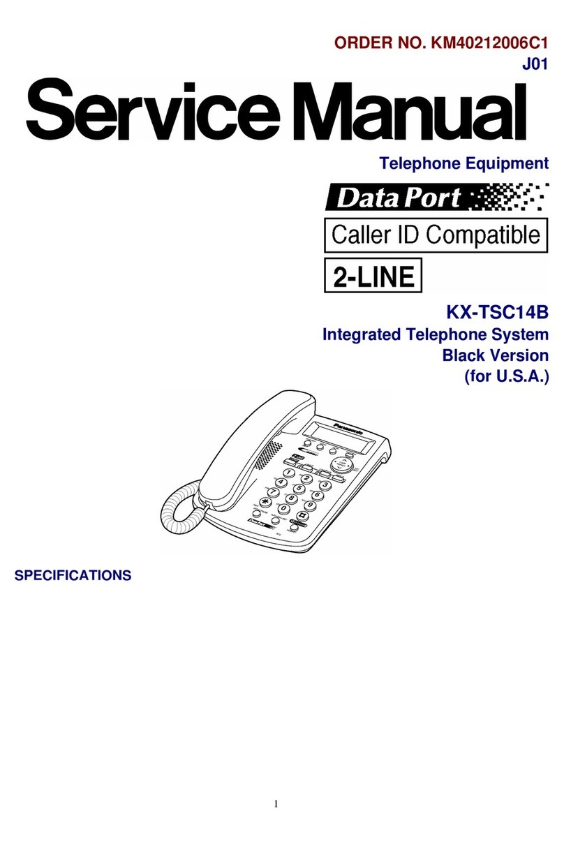 Panasonic KX-TSC14B Service manual
