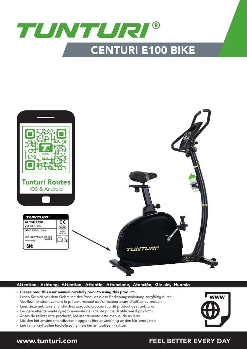 Tunturi CENTURI E100 User manual