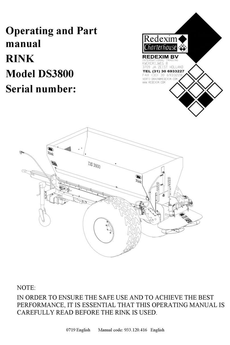 Redexim RINK DS 3800 operating manual