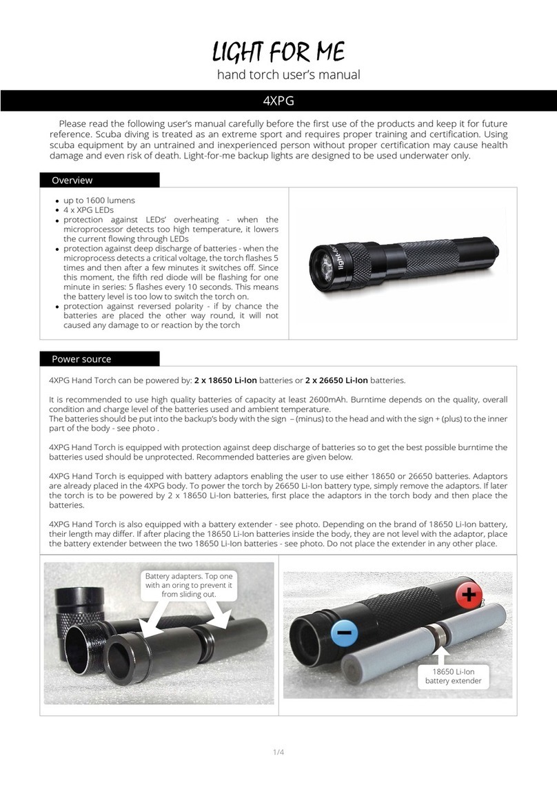 Light-For-Me 4XPG User manual