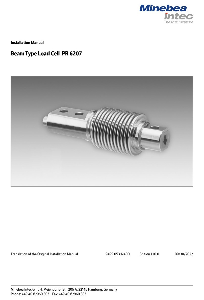 Minebea Intec PR 6207 installation manual