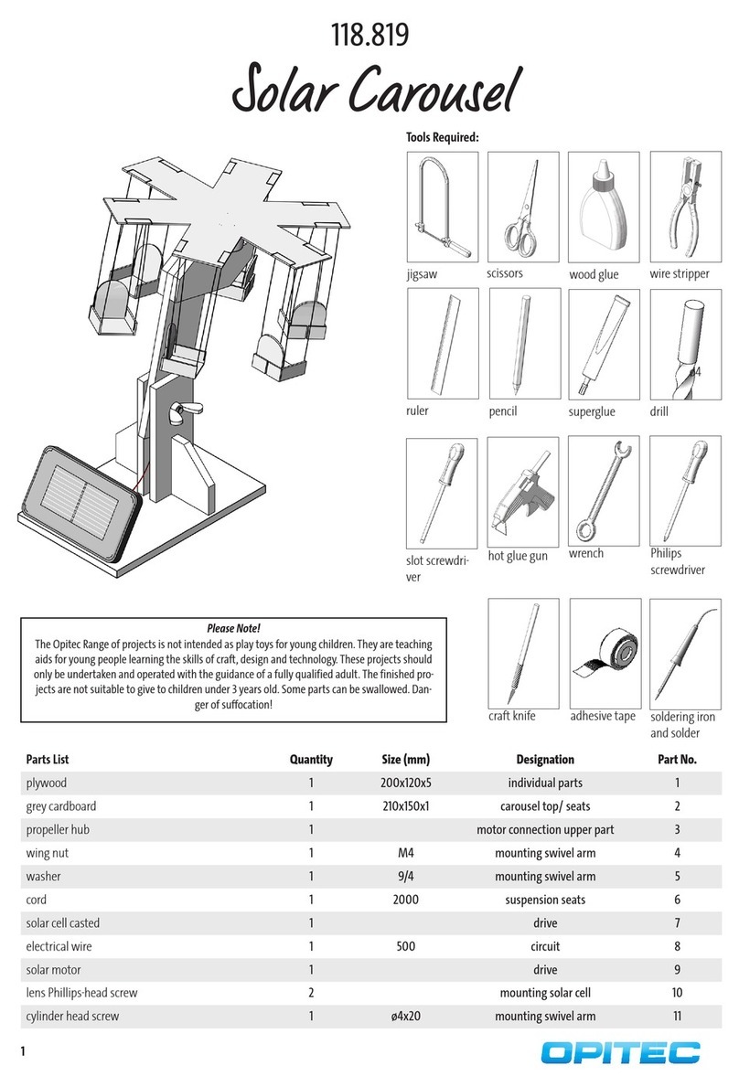 Opitec Solar Carousel User manual