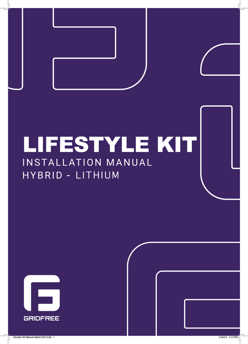 GRIDFREE LIFESTYLE KIT installation manual