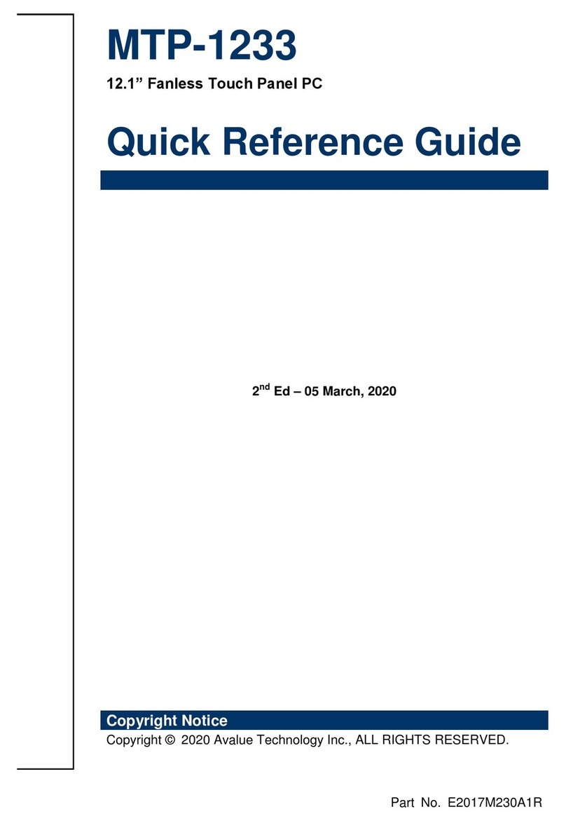 Avalue Technology MTP-1233 How to use