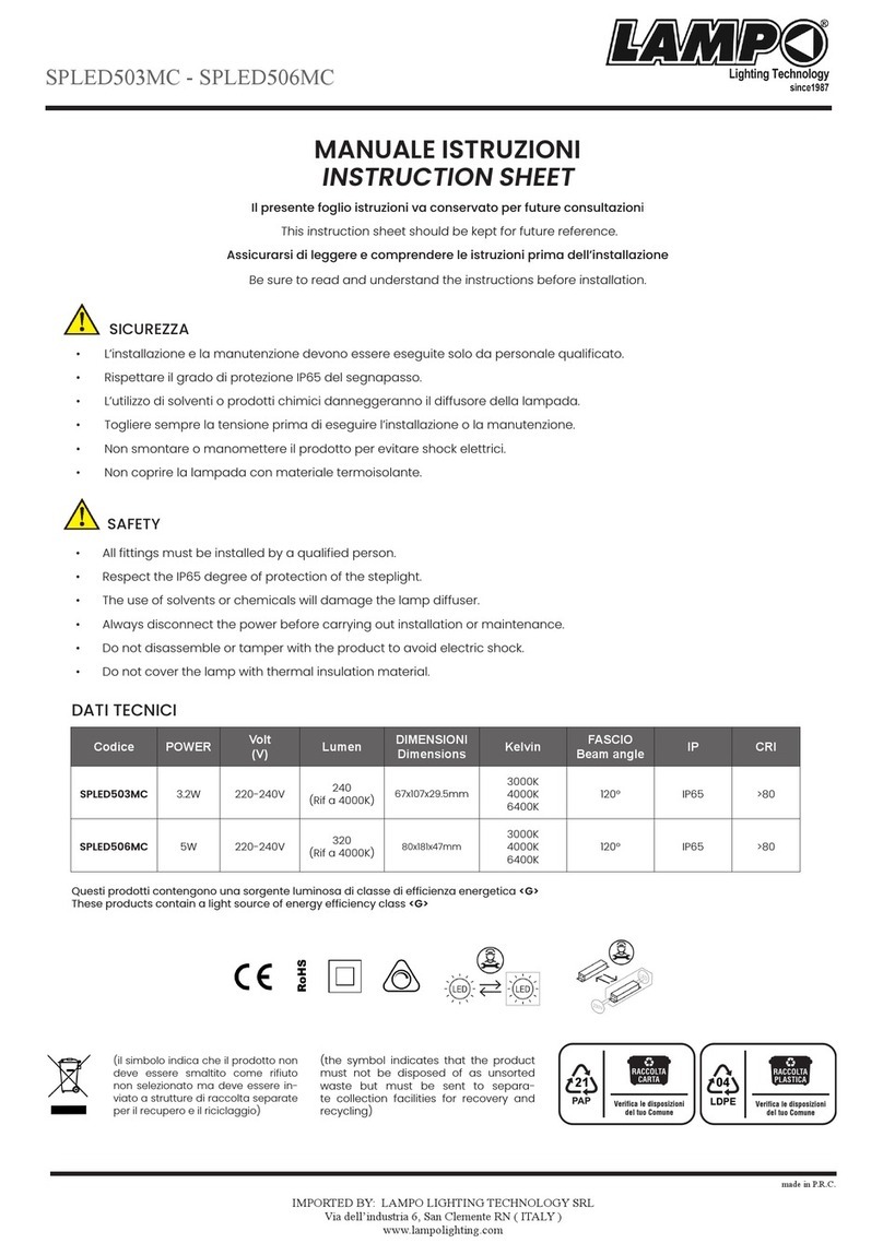 Lampo SPLED503MC User manual
