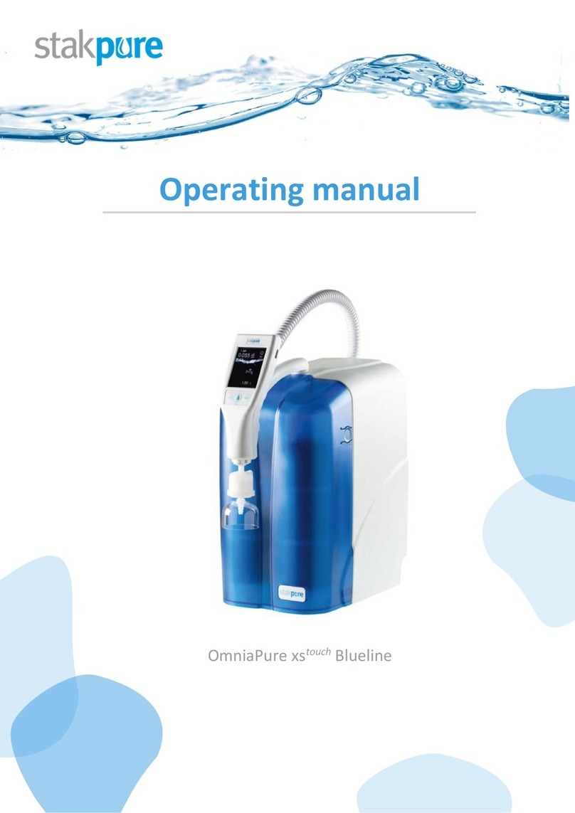 Stakpure OmniaPure xstouch Blueline operating manual