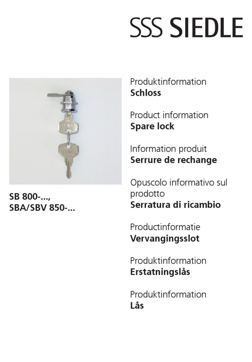 SSS Siedle SBV 850 Series Product information