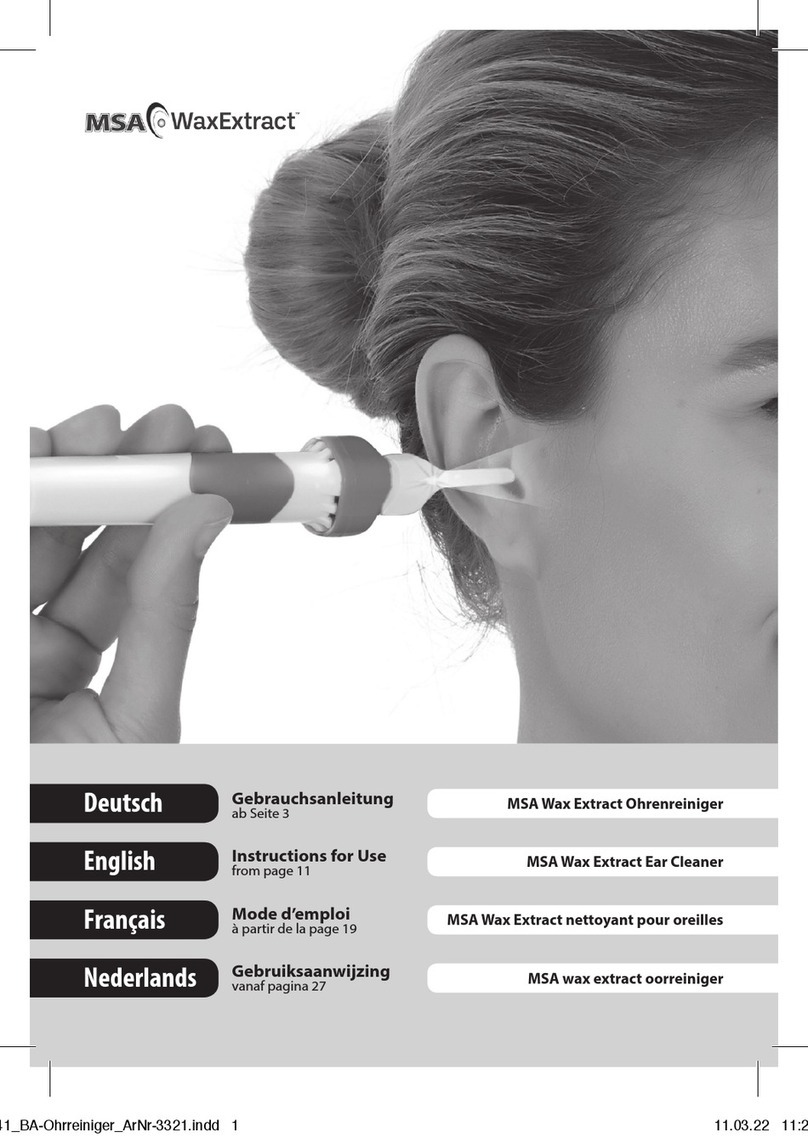 MSA WaxExtract 3321 Instructions for use