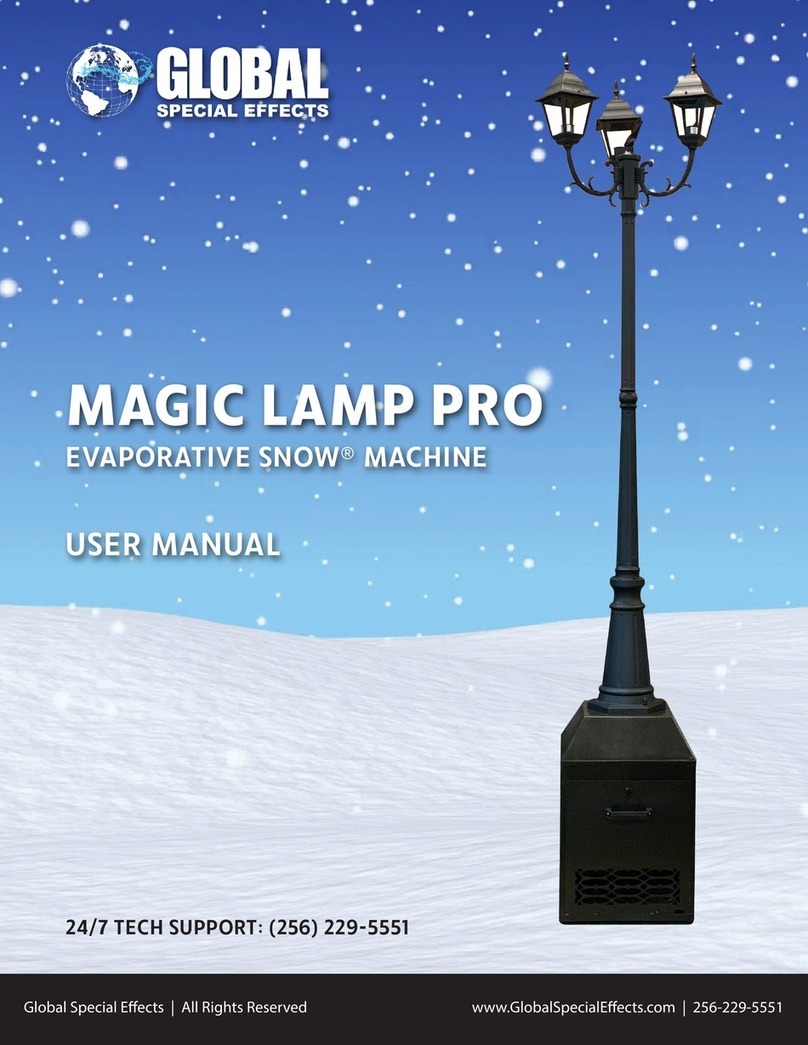 GLOBAL SPECIAL EFFECTS MAGIC LAMP PRO user manual