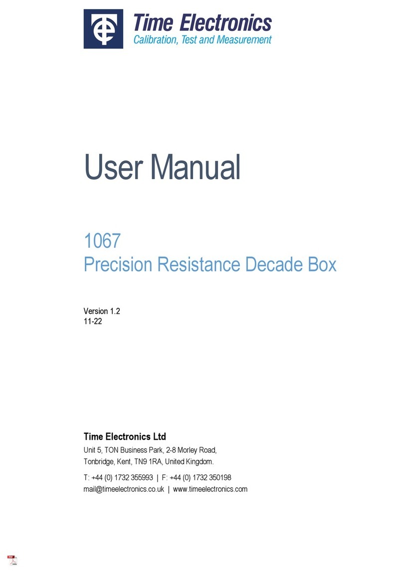 Time Electronics 1067 user manual