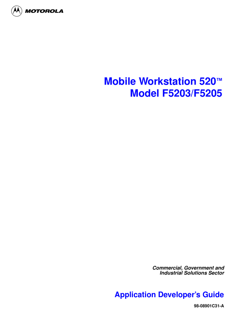 Motorola Mobile Workstation 520 Instruction Manual