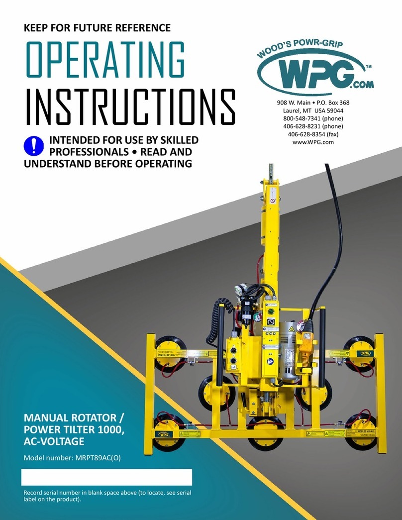 WPG MRPT89AC User manual