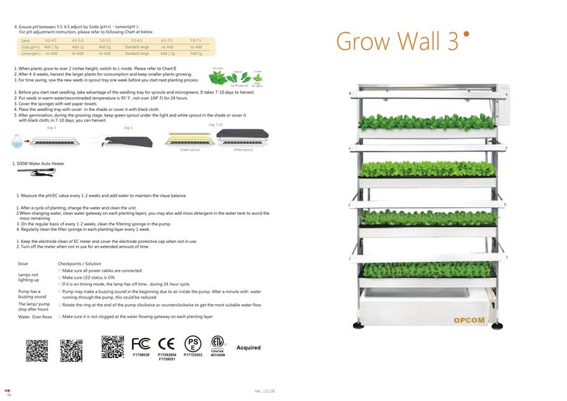 OPCOM Grow Wall 3 instruction manual