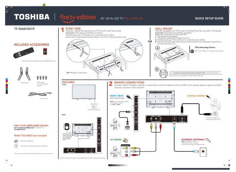 Toshiba TF-50A810U19 User manual