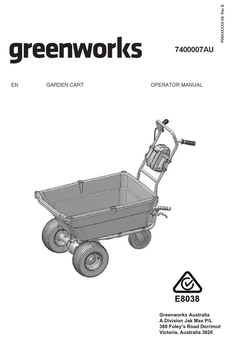 GreenWorks 7400007AU Operator's manual