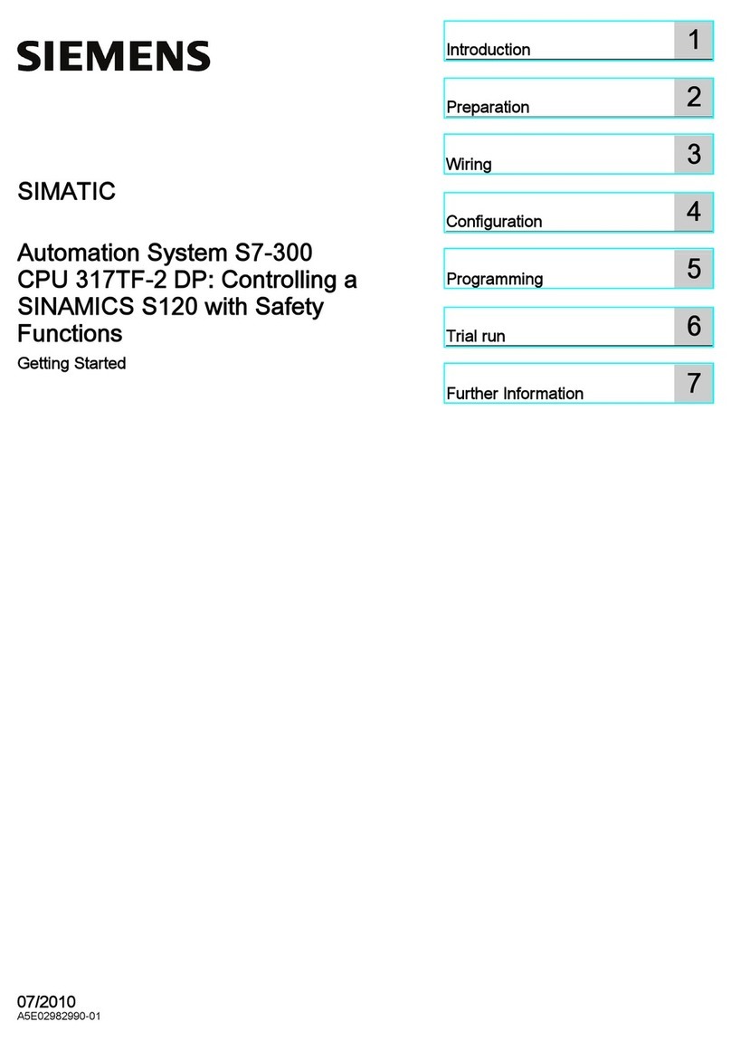 Siemens SIMATIC 317TF-2 DP User manual Siemens SIMATIC 317TF-2 DP User manual