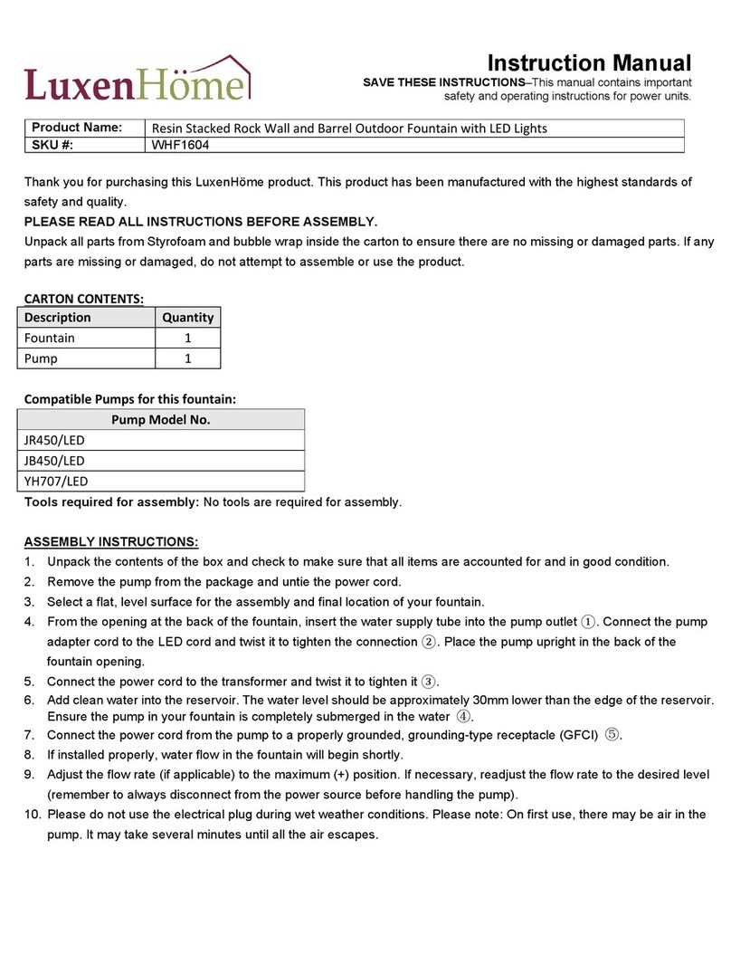 LuxenHome WHF1604 instruction manual