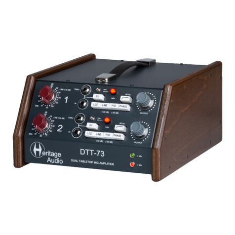 Heritage Audio DTT-73 user manual