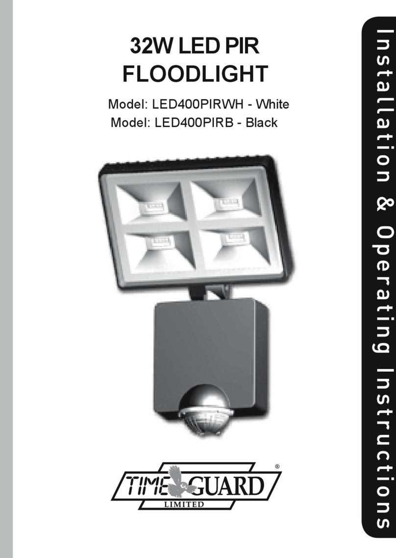 Timeguard LED400PIRWH Installation instructions
