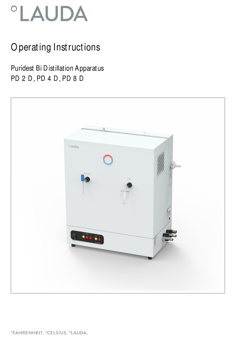 Lauda Puridest PD 2 D operating instructions